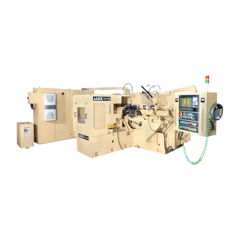 Alex double disk grinder, horizontal spindle
